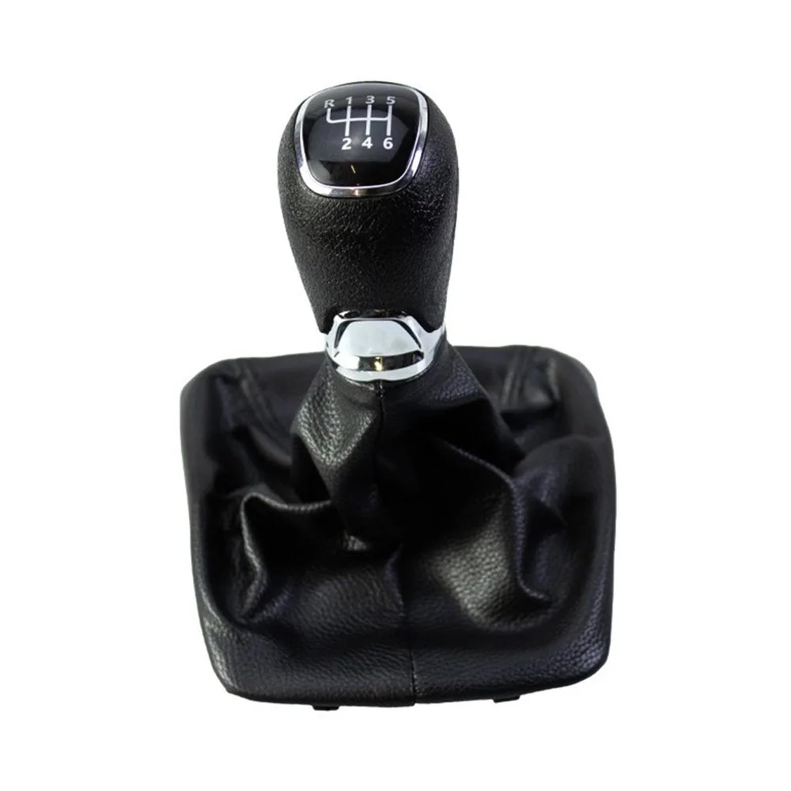 Xzcvtyw 6 Speed Car Shifter Adapter For Skoda For Octavia 2 A5 A6 2004-2012 5/ Car Stick Gear Shift Knob With Pu Gaiter Boot Cover Lever Change Knob(6 Speed)