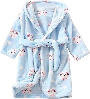 Roupão infantil para bebês meninos meninas robe terno de desenho animado roupões de banho com capuz quente flanela noite-robe infantil menino roupas 4t