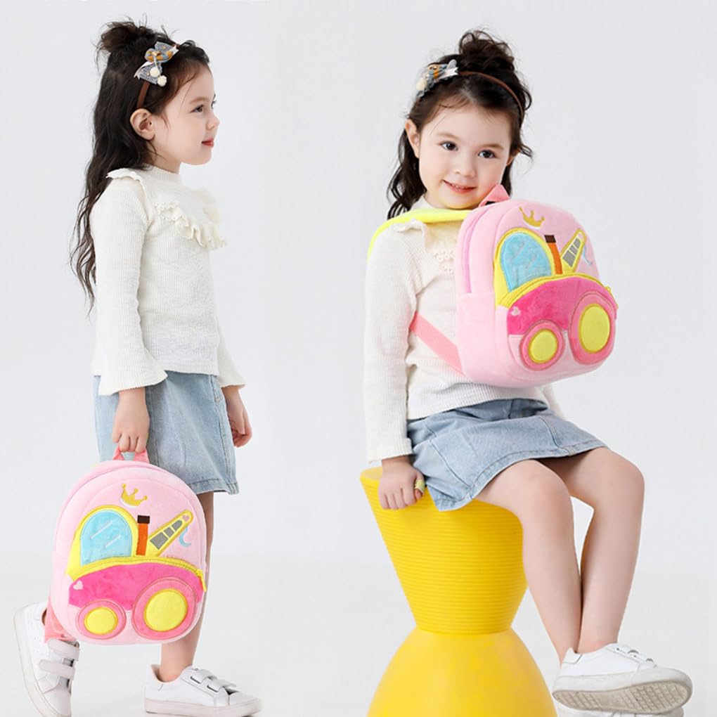 Mochila de felpa adorable de dibujos animados de ingeniería, coches, jardín de infantes, mochila escolar para estudiantes, accesorios de ropa, estilo 5