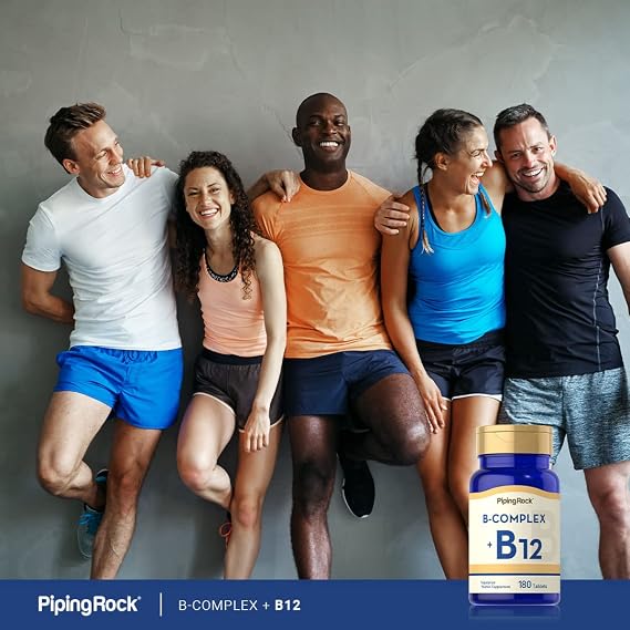 Piping Rock Vitamin B Complex | 180 Tablets | with B12