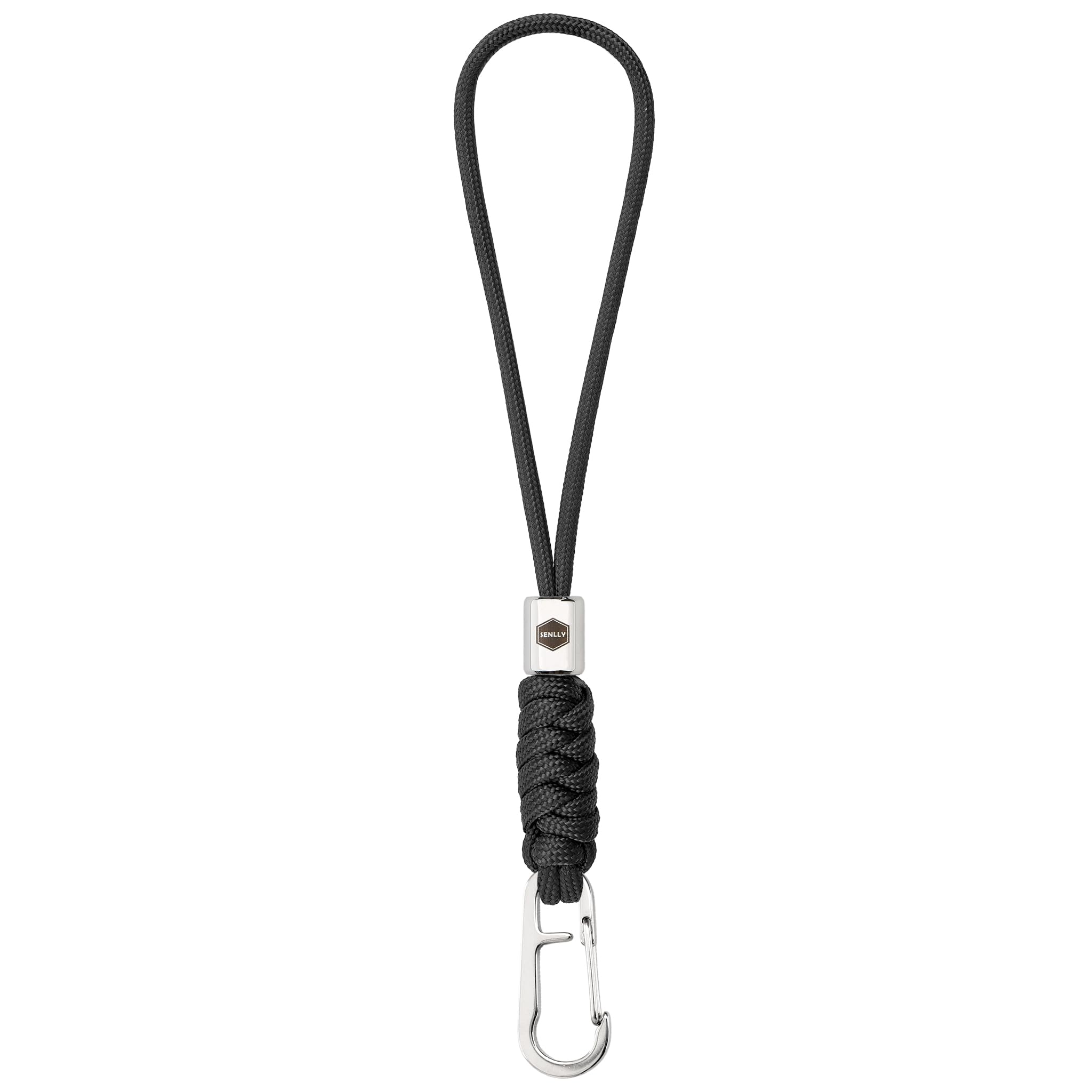 SENLLY Wristlet Keychain Lanyard for Keys, Cell Phone, Wallet, Paracord Braided Design with Stainless Steel Hardware