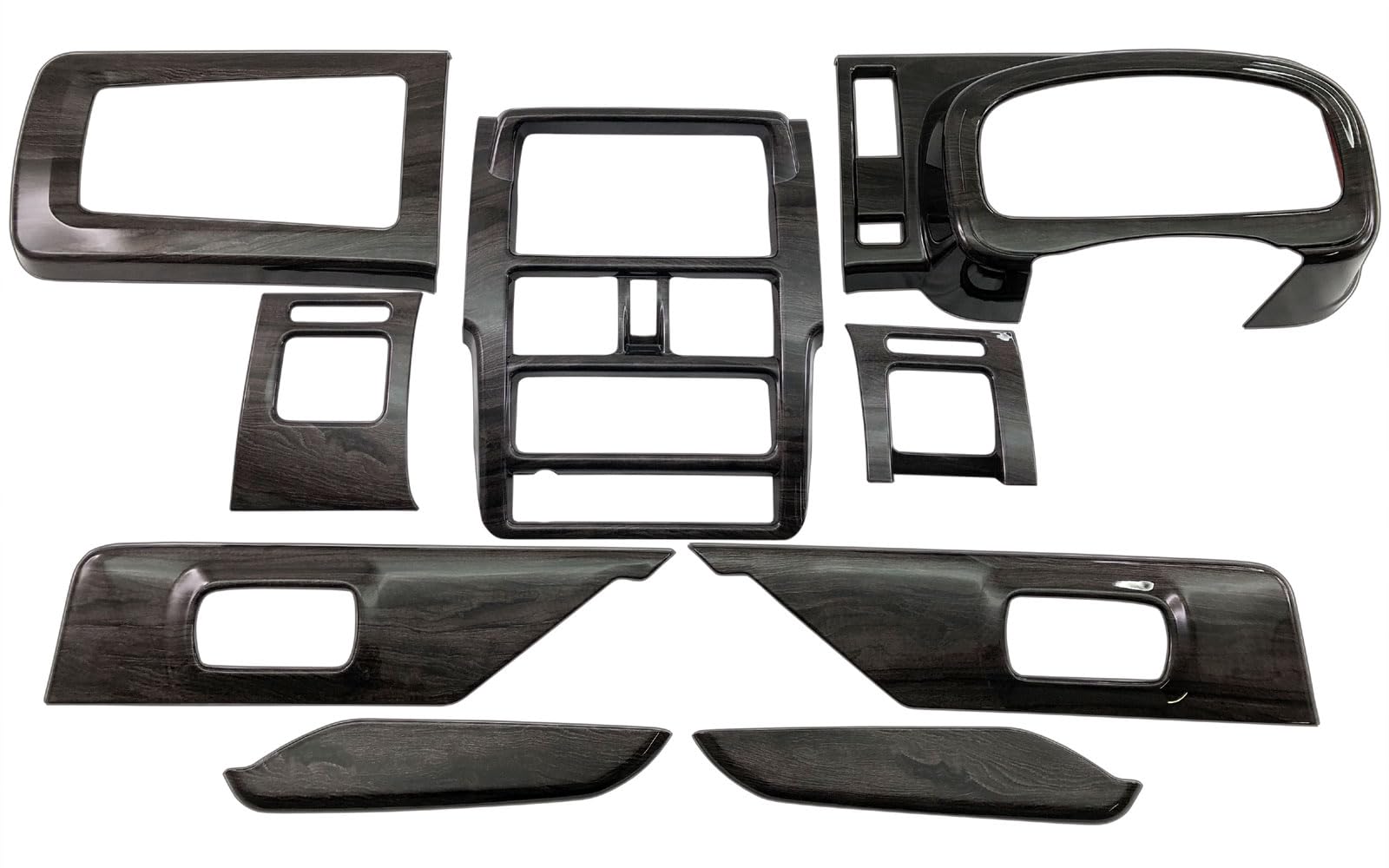 INTERIOR TREND VISION 8冊セット [2008-2016] BRIGHTZ CARRY TRUCK DA16T Interior Panel Set, 9 PCs, Black Wood