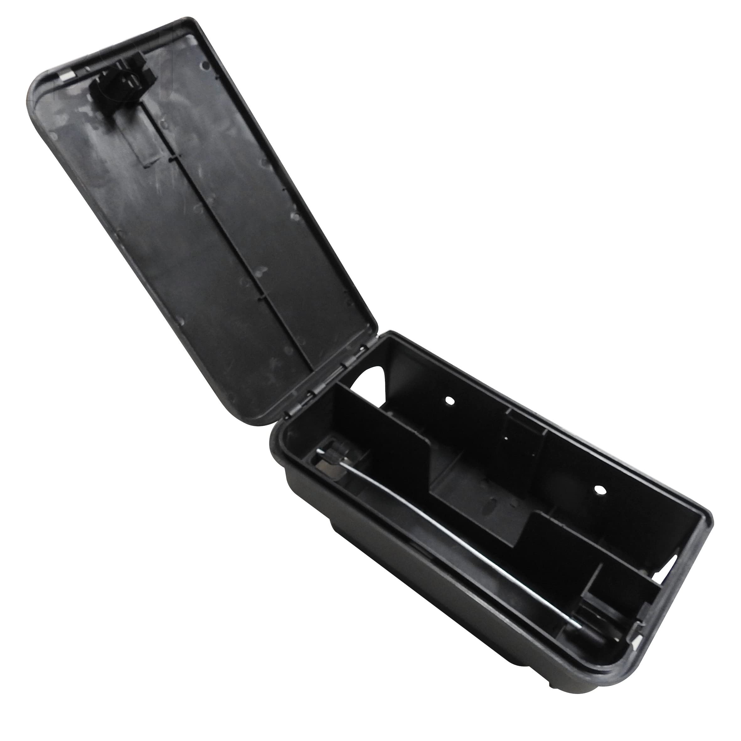 BSI Boîte à Appâts Anti-Rats - À Garnir et Réutilisable Et Solide - 1 Clé fournie Clipsable - Tous Lieux Intérieur Et Extérieur -23x12,5x7,5cm, Noir