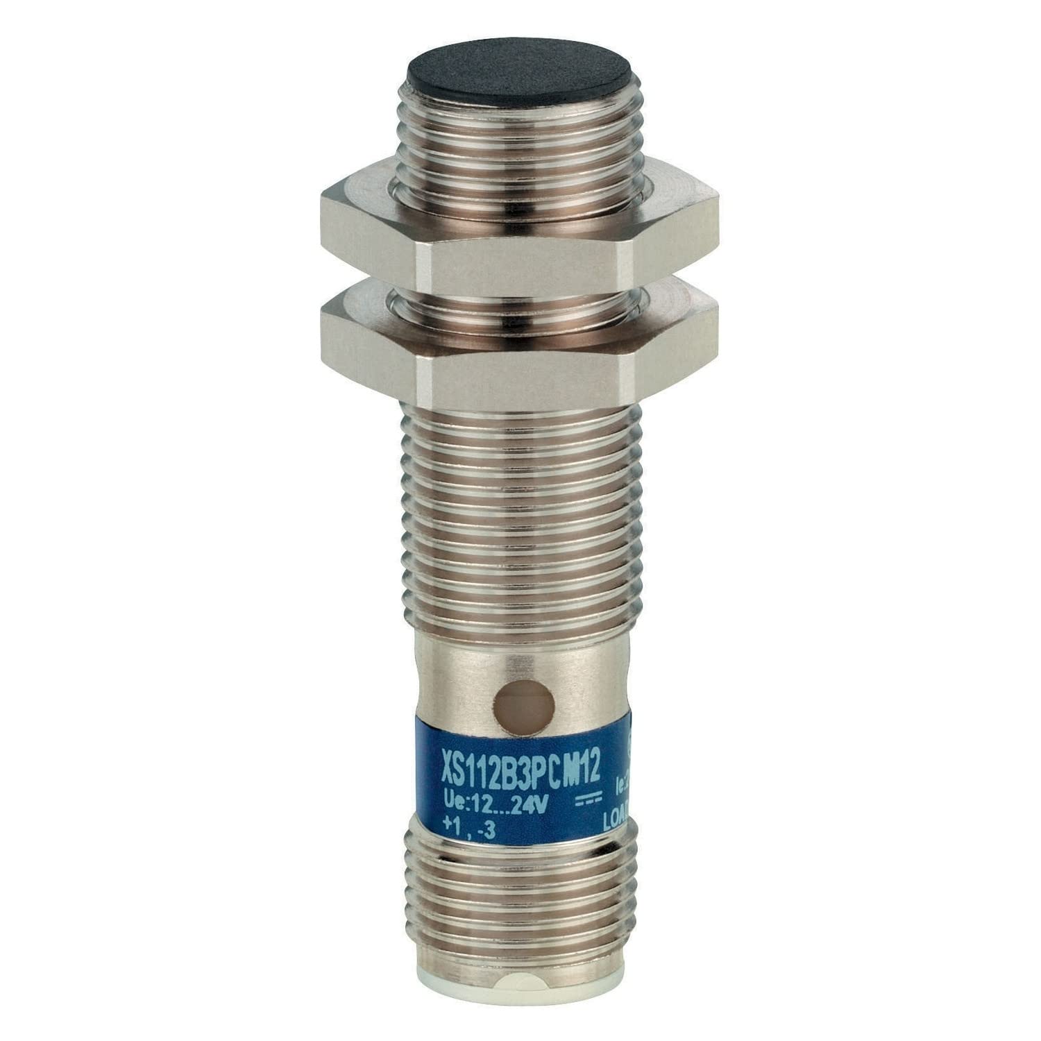 Telemecanique Sensors M12 x 1 Inductive Proximity Sensor - Barrel, PNP Output, 4 mm Detection, IP69K