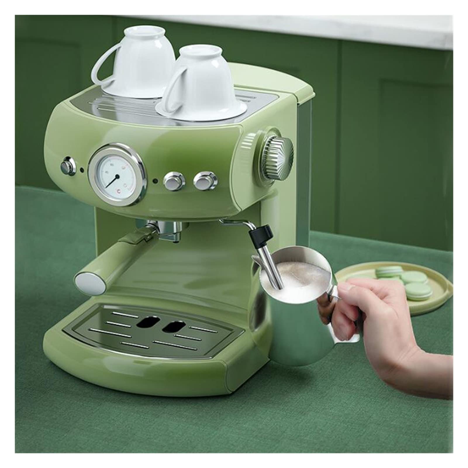 Włoski typ kawy espresso Makermachine z różdżką kruszakiem mleka dla espresso cappuccino latte i mokha Przybory kuchenne