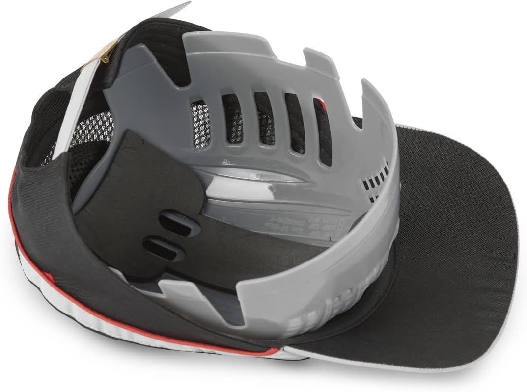 Side view of the Facom safety cap showing the adjustable strap at the back.