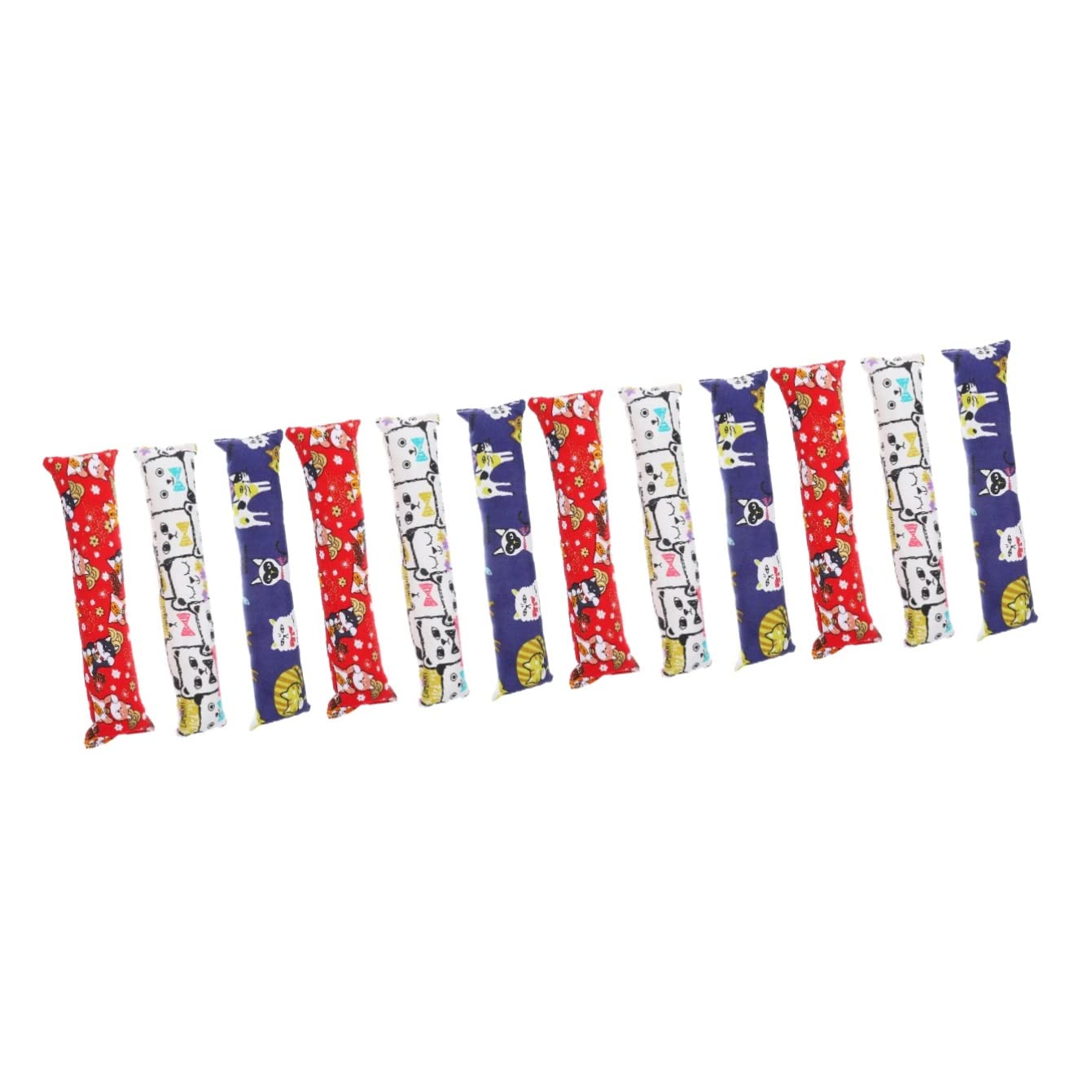 POPETPOP Jouets pour Chatons 12 Pièces à Chat Jouets à Mâcher pour Chat Jouets De Dentition Jouet pour à Mordre pour Chat Remuer Chat Peluche Flanelle Chaton