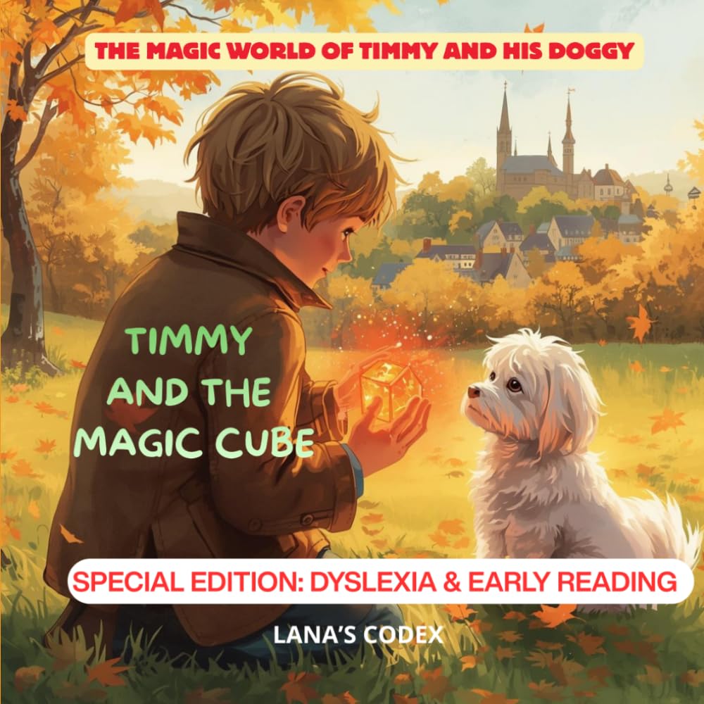 TIMMY AND THE MAGIC CUBE: A Rhyming Bedtime Story for Early Readers - Dyslexia Friendly Edition (The Magic World of Timmy and his Doggy)