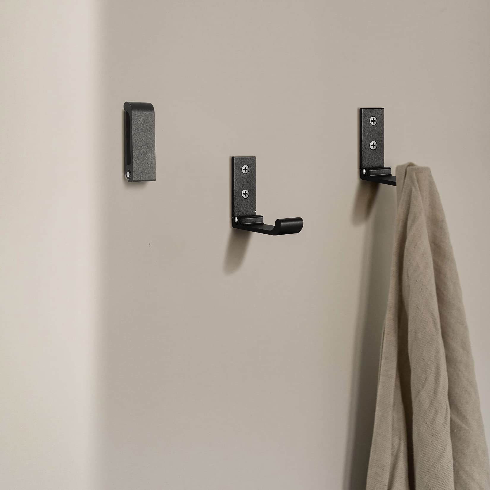 5 sztuk składany wieszak na ubrania, składany wieszak na ubrania 90 ° wieszak ścienny do drzwi aluminiowych, ze śrubami, do łazienki, kuchni, sypialni, biura