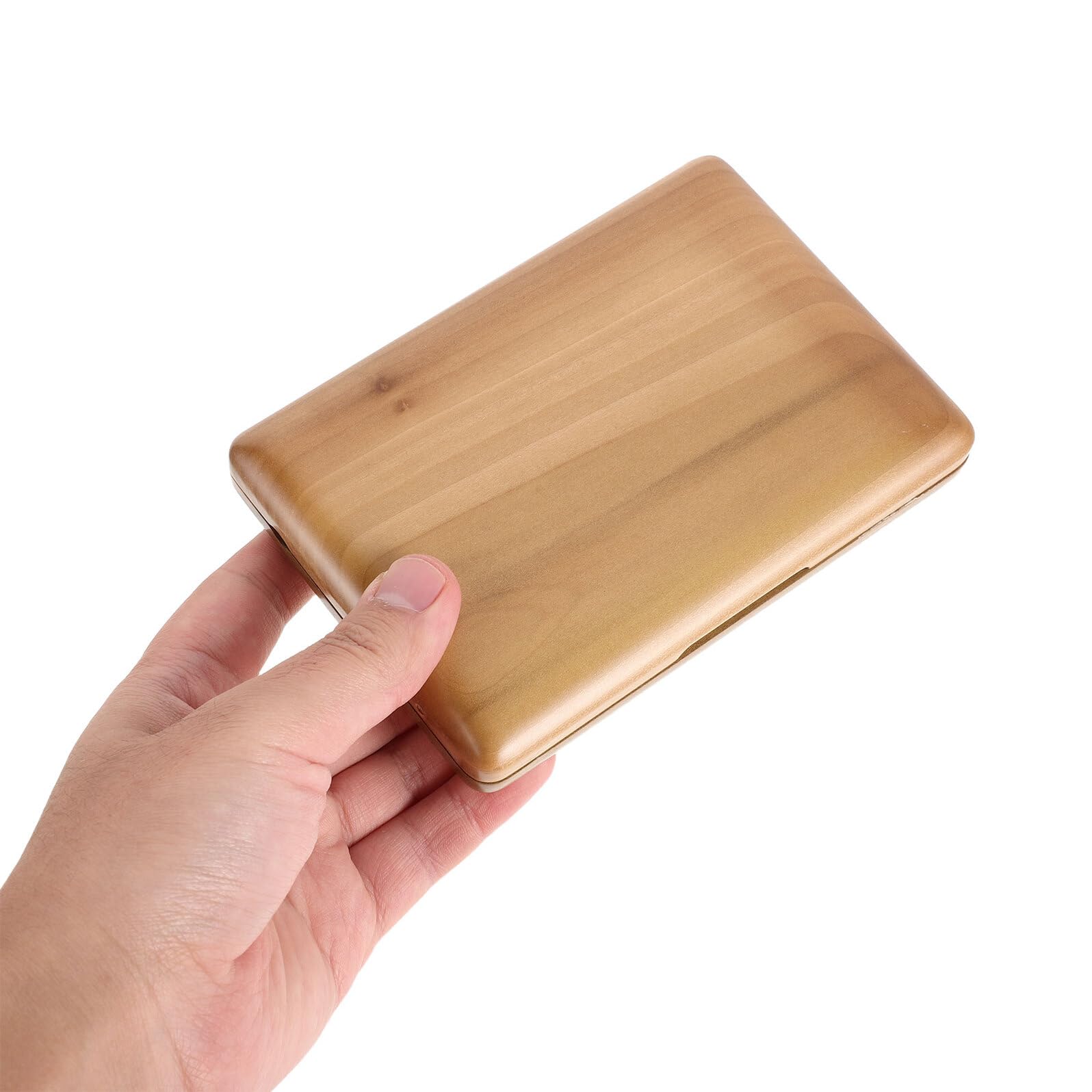 Estuche para Cañas de Bassoon de Madera de Nogal Negro Caja Protectora con Ranuras para Almacenamiento Seguro y Transporte Compacto para Músicos Viajeros