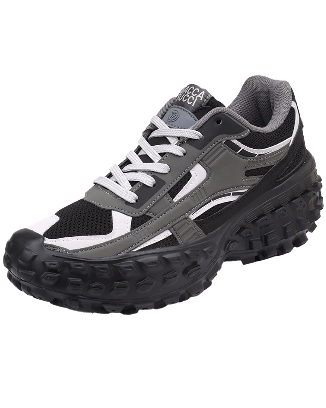 bacca bucci Colossus Men's Chunky All-Terrain Sneakers with Rugged Outsole & Ortholite Insole | Outdoor Trail Walking Shoes | Breathable Mesh & Synthetic Uppers-picture-26