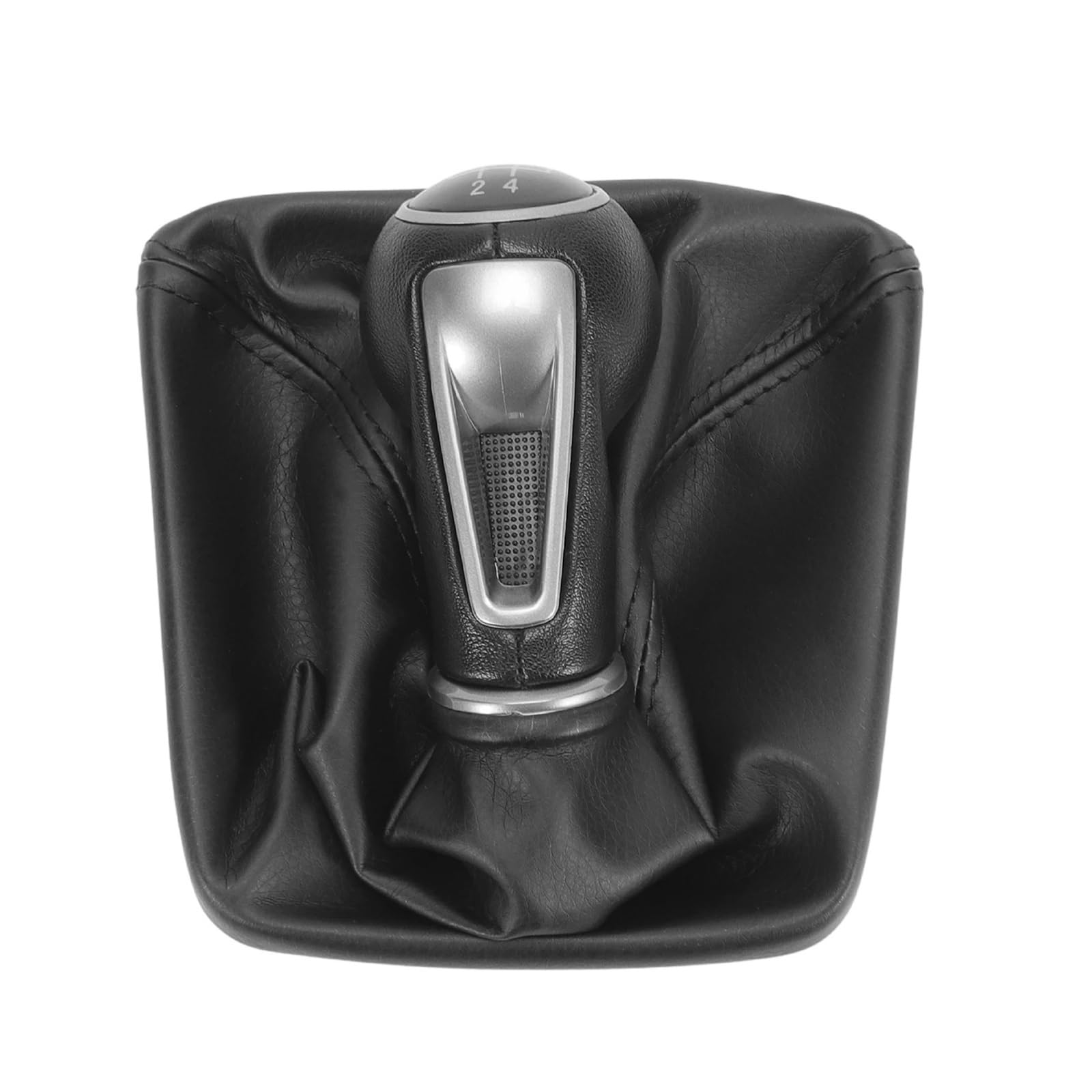 DUFWEHR Shifter Knob for SEAT for Ibiza IV (6J) 2009-2017 Car Gear Shift Knob 5/6 Speed with Gaiter Boot Leather Cover(5 Speed)