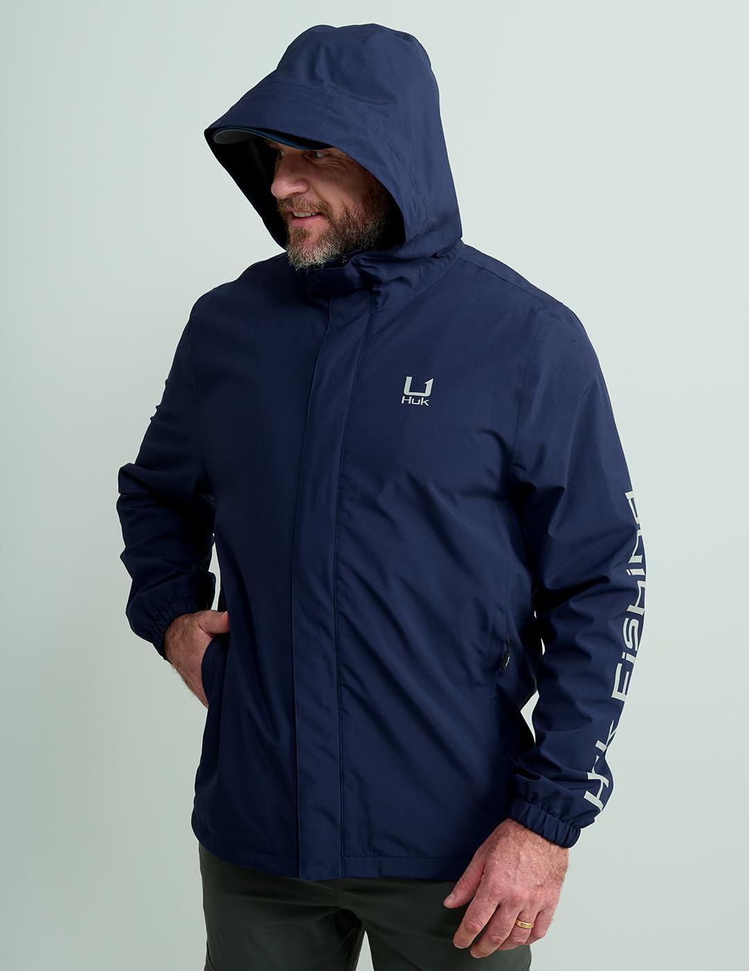 HUK - Men's Storm Jacket, Heavy Duty Fishing Rain Coat