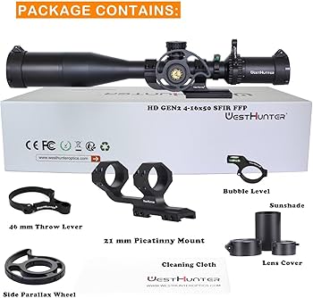 Amazon.co.jp: WestHunter Optics HD GEN2 SFIR FFP プレシジョン