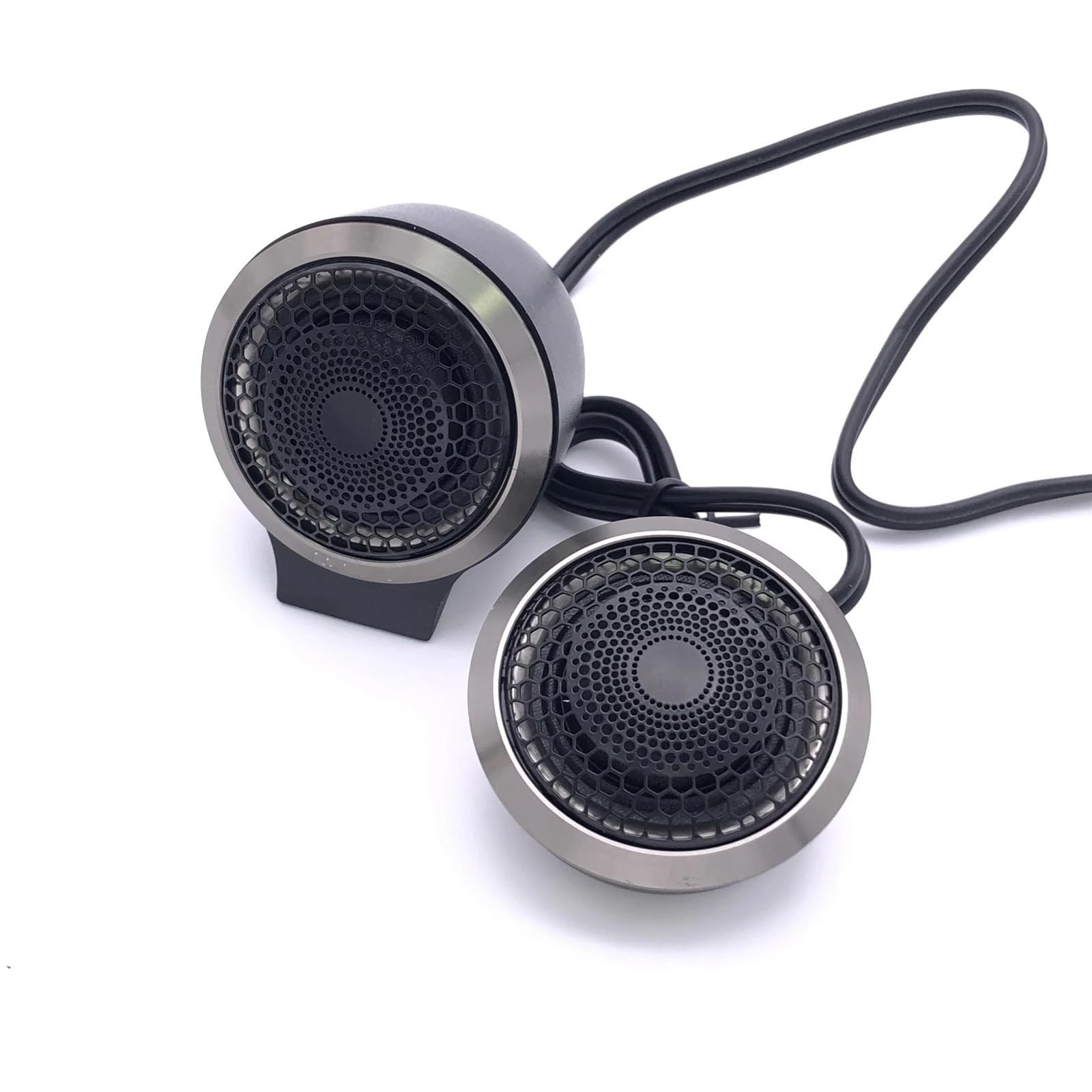 Altavoces de Coche Tweeter de Bola de película de Seda de 300 W, Juego de par de tweeters de Paso de bocina de Audio HiFi de Alta Potencia para Audio de automóvil Tweeters para Coche