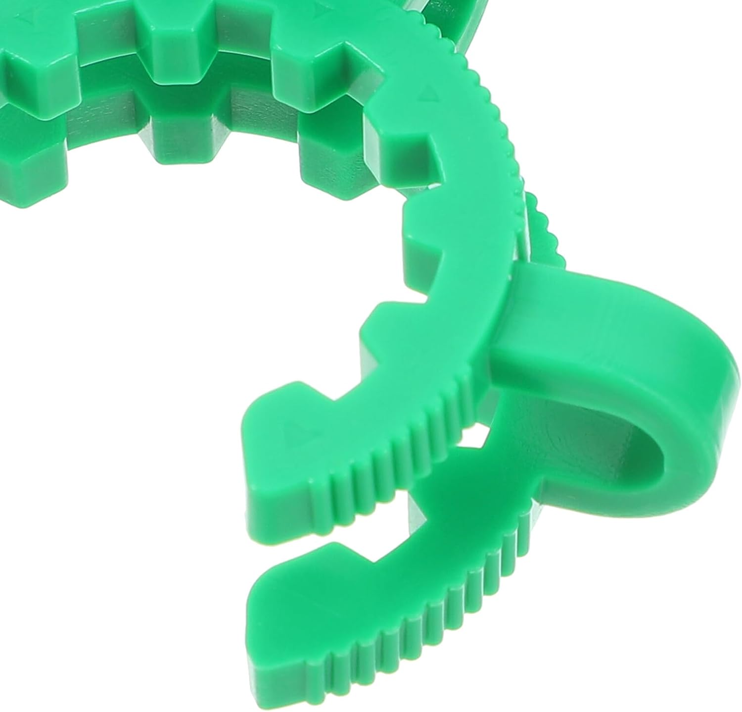 12pcs Green Plastic Glass Clamp Set Frosted Standard Interface for Laboratory Glassware Fixing and Corner Glass Support