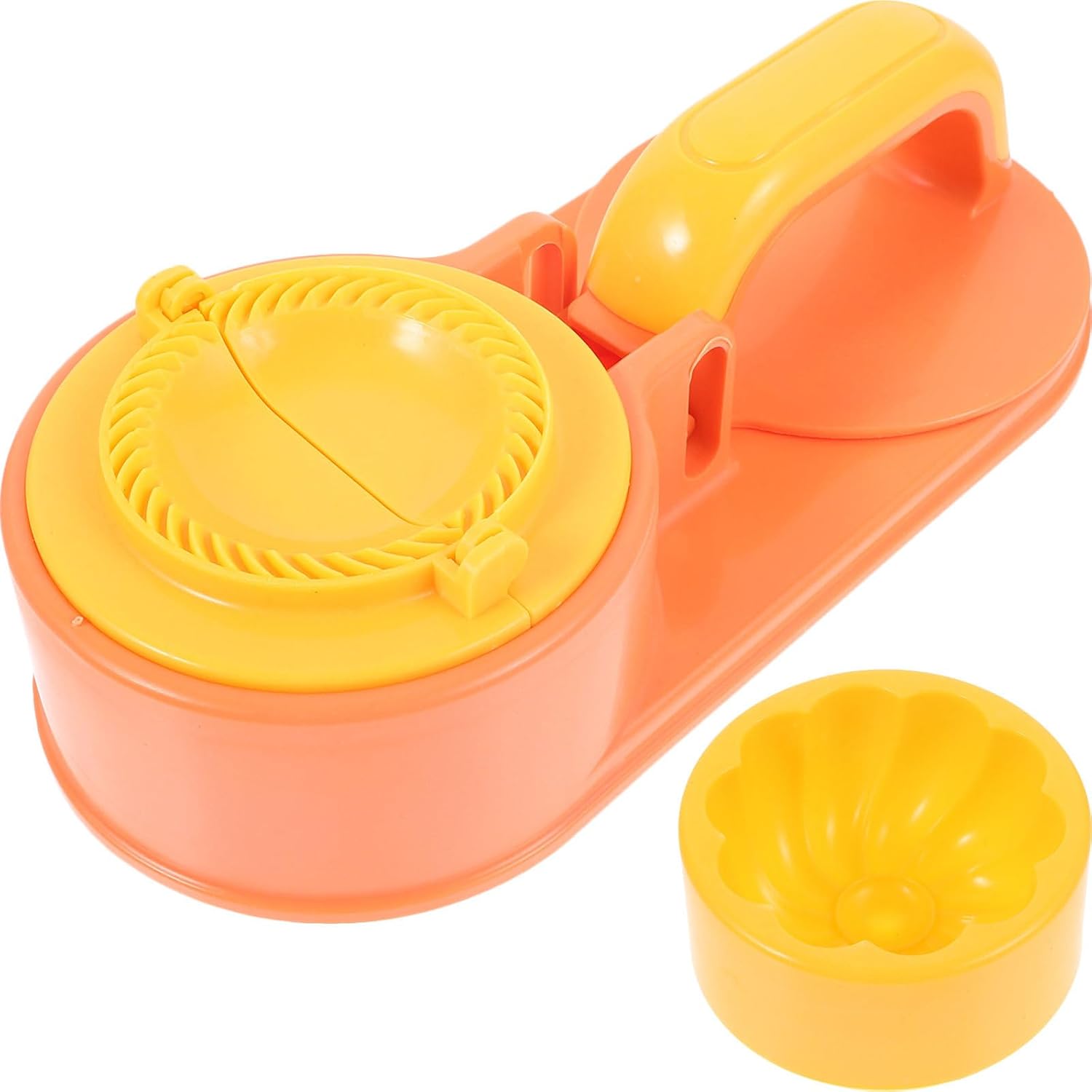 1Set Kitchen Dough Presser Labor Saving Dumpling Skin Maker Mold Multi Functional Handheld Tool for Effortless Dumpling and Wrap Preparation Bright