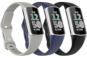 Genuine Leather Band Compatible with Fitbit Charge 5 & Charge 6 Bands,...