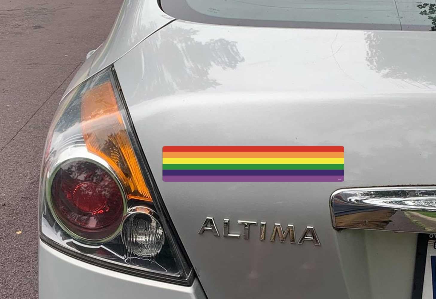 Car Decals Gear Tatz Gay Pride Rainbow Flag New CAR Bumper StickerDecal ...