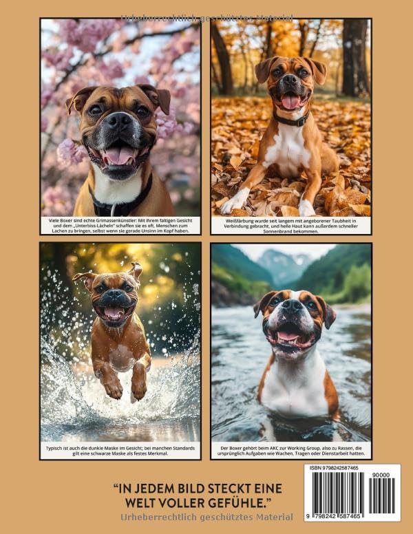 Boxer Hund Buch: 40 Bilder & Fakten | Deutscher Boxer Hundebuch als Geschenk für Kinder & Erwachsene