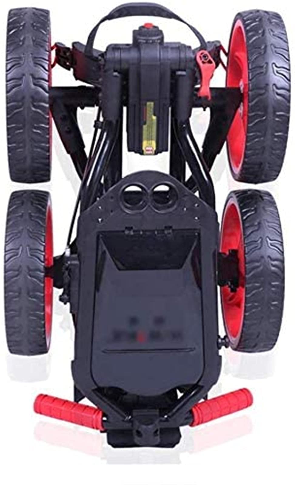 Carrito de Golf de 4 Ruedas Carrito de Golf de 4 Ruedas Carrito de Golf Plegable de tracción/Empuje de Golf Carrito de Golf Plegable de 4 Ruedas Freno de pie Un Segundo para Abrir