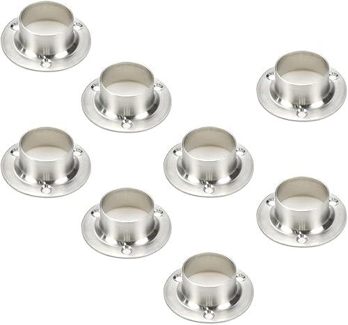 Miniatura 6 de Rannb Soporte de varilla de acero inoxidable para barra de armario para varilla de 0.866 in0.86 pulgadas, 4 piezas