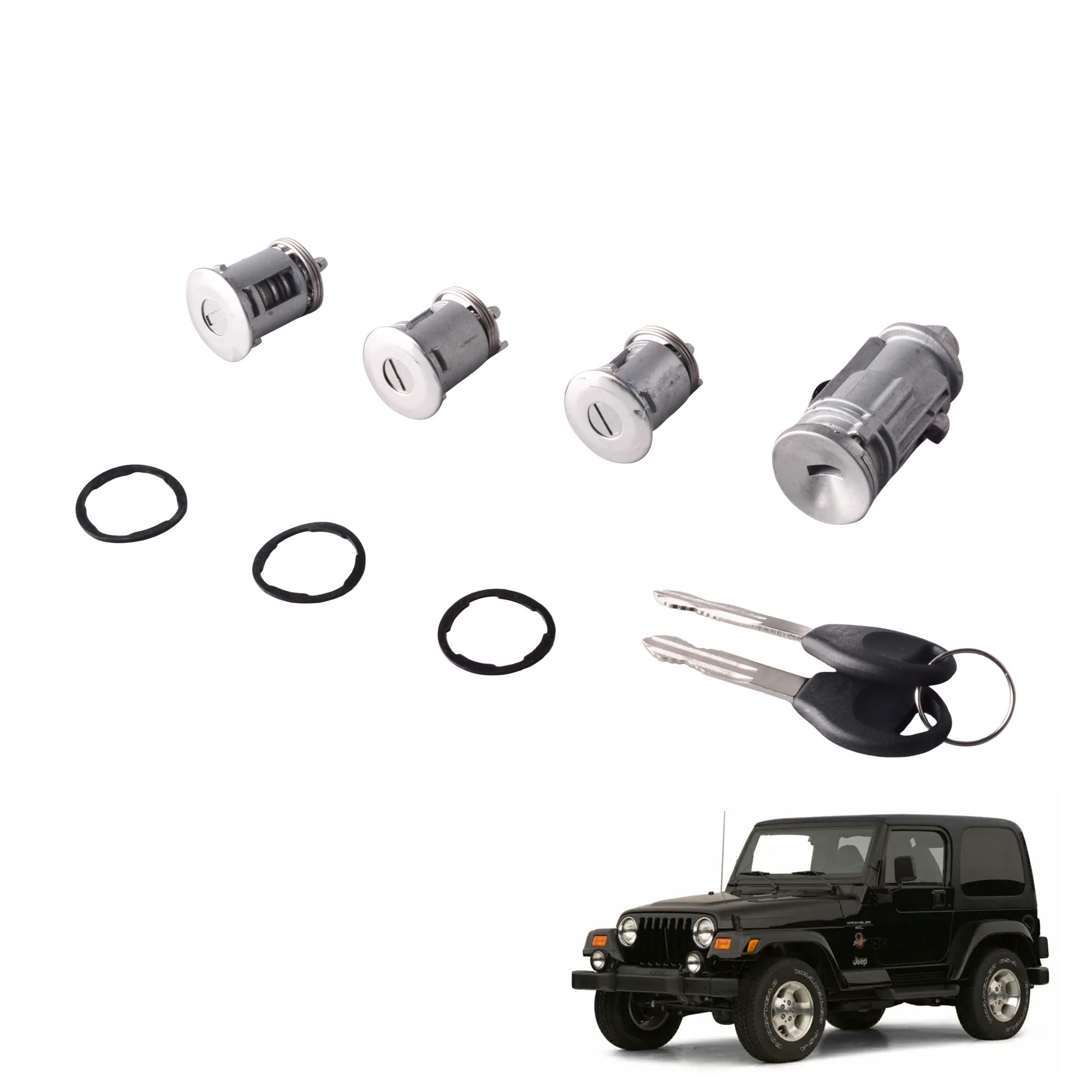 Amazon.com: GrteRokky Ignition Key Switch Lock Cylinder with Two