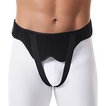 Inguinal Hernia Belt for Men and Women Adjustable Bilateral Double Inguinal Hernia Belt with 2 Removable Compression Pads Large