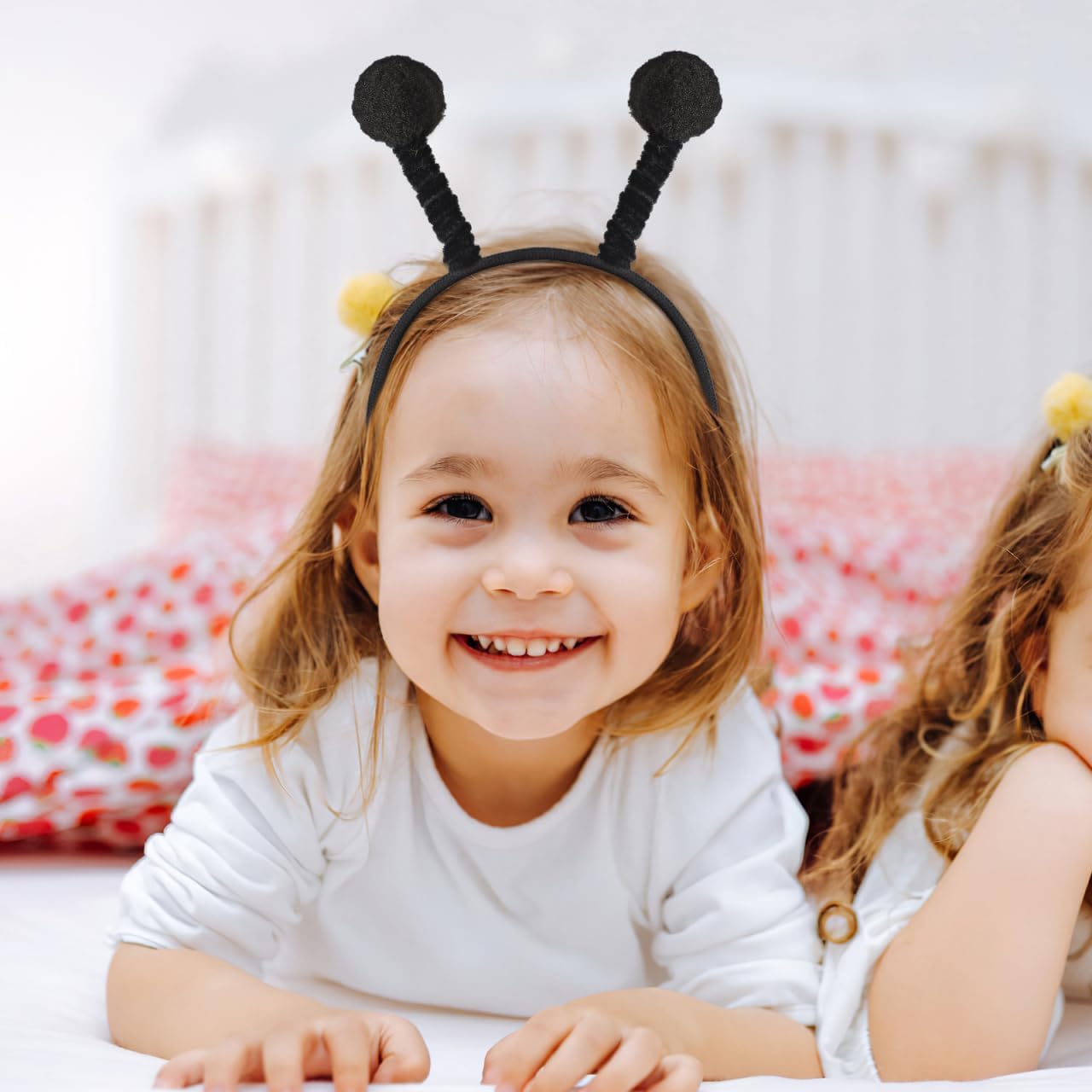 LIFKOME Bee Antenna Headband Decorative Hairband for Cosplay Party Costume Lightweight Animal Headband with Plush Pom Pom for Adults and Kids - Image 5
