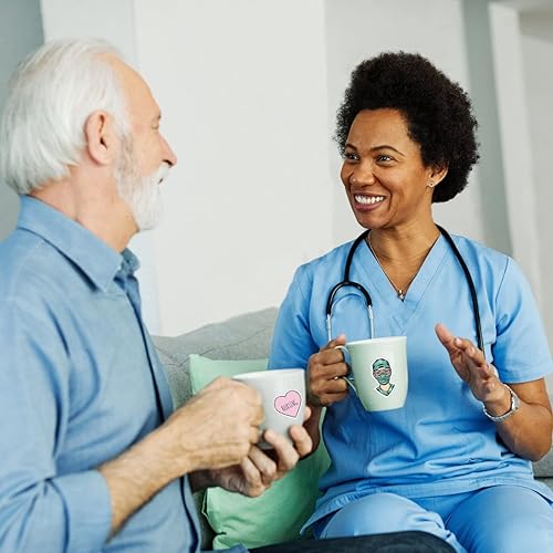 Miniatura 7 de Calcomanías de enfermería, calcomanías de cuidado de la salud para estudiantes de enfermería, fiesta de graduación, vinilo impermeable para botella