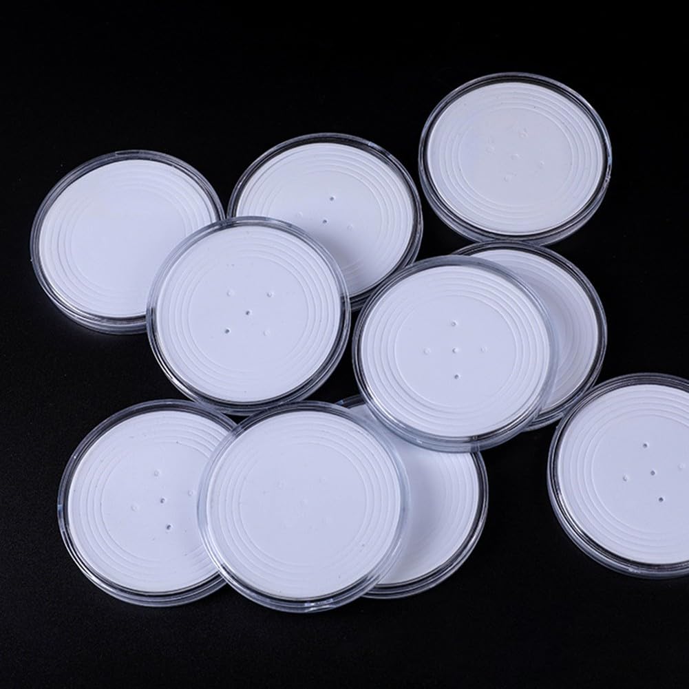 Lot De 10 Capsules Rondes En Acrylique Transparent 65 Mm – Pour Pièces De Monnaie, Protection Et Rangement