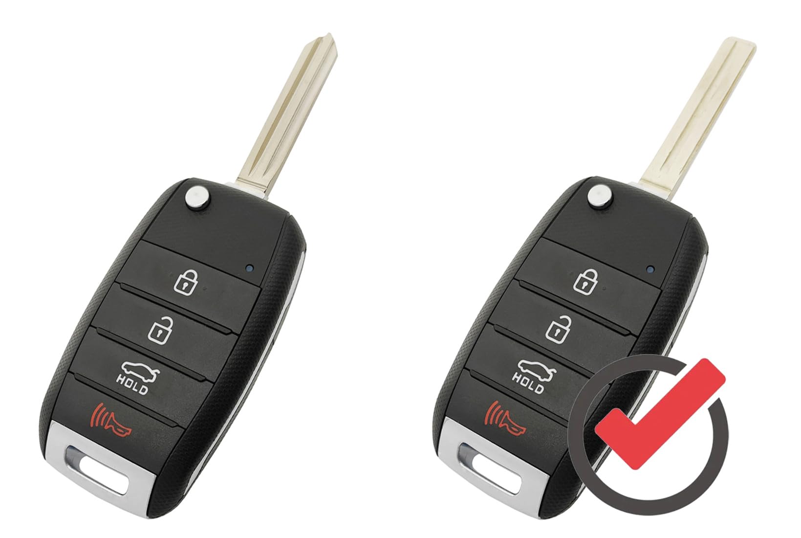 2-Pack Silicone Key Fob Cover Case For Nissan Altima, Sentra, Rogue (5-Button Remote)