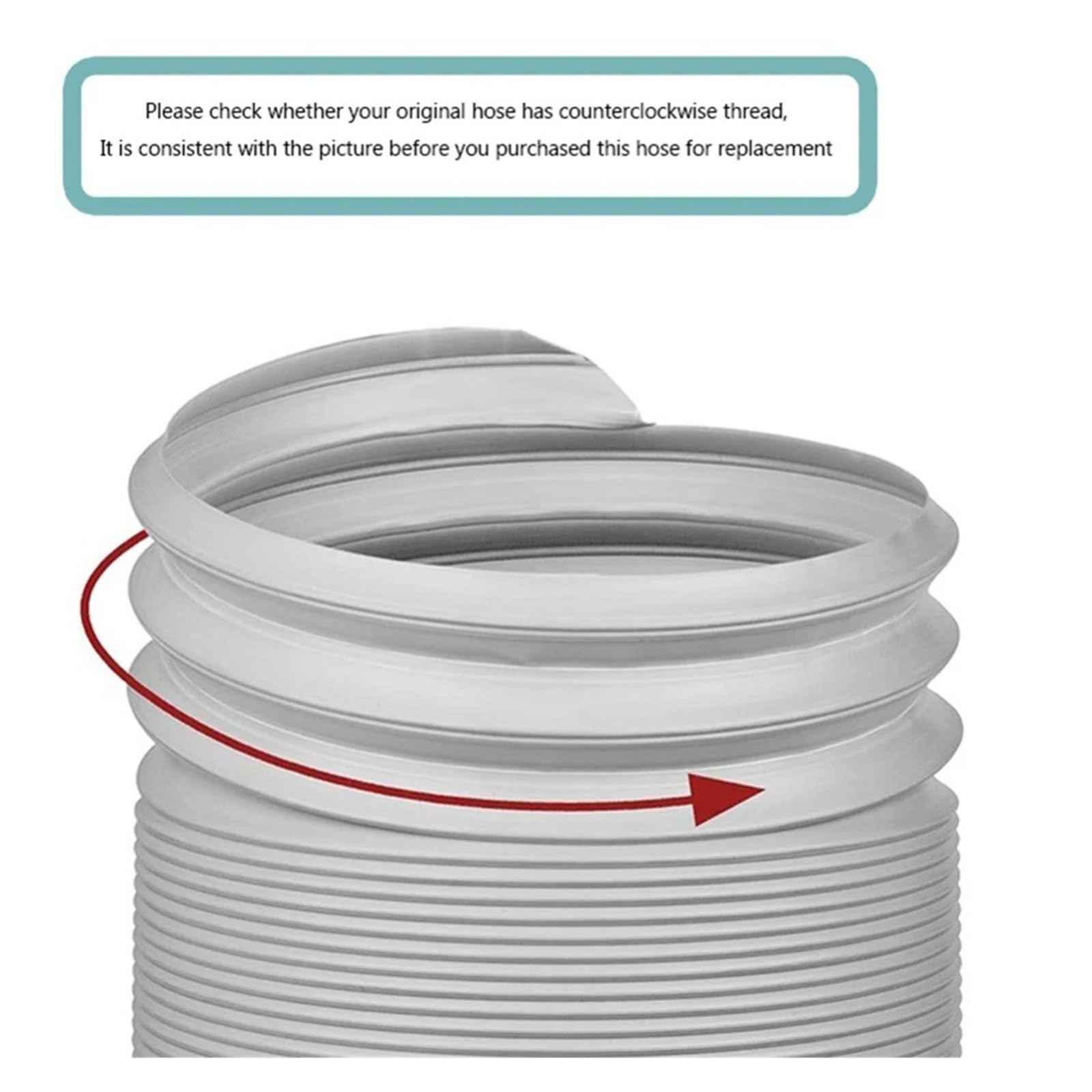 Compatibile Con Tubo Universale For Condotto Di Scarico AC | Accessorio di estensione dello sfiato flessibile elasticizzato da 130/150 mm for condizionatore d'aria portatile(150mmX1.5M)