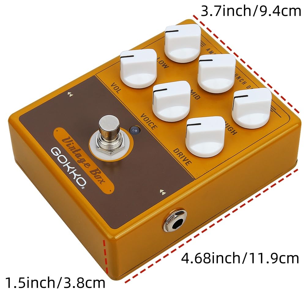 Amazon.com: GOKKO VINTAGE BOX GK-33 - Vintage Amp Simulator