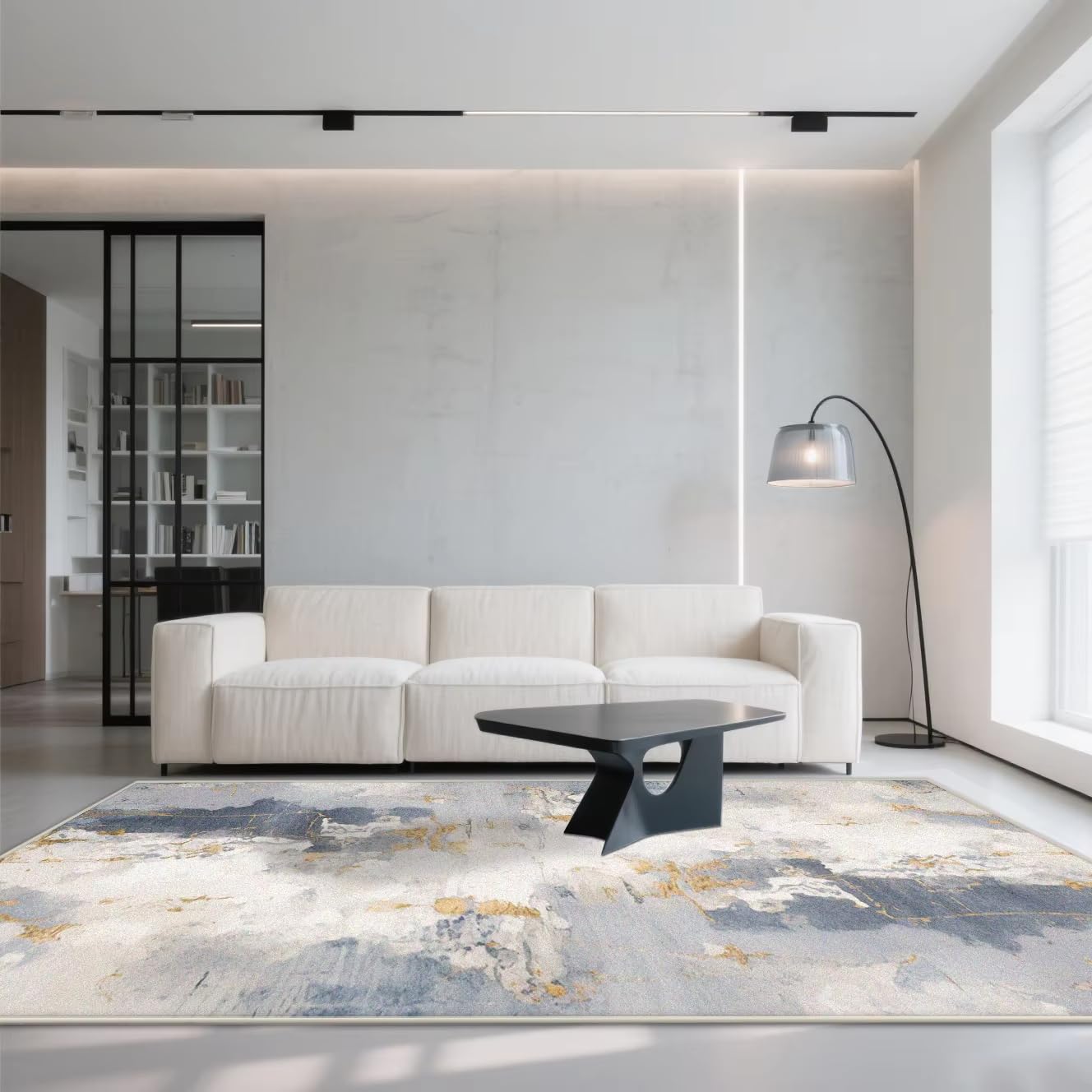 Tapis de salon moderne épuré et doux haute qualité
