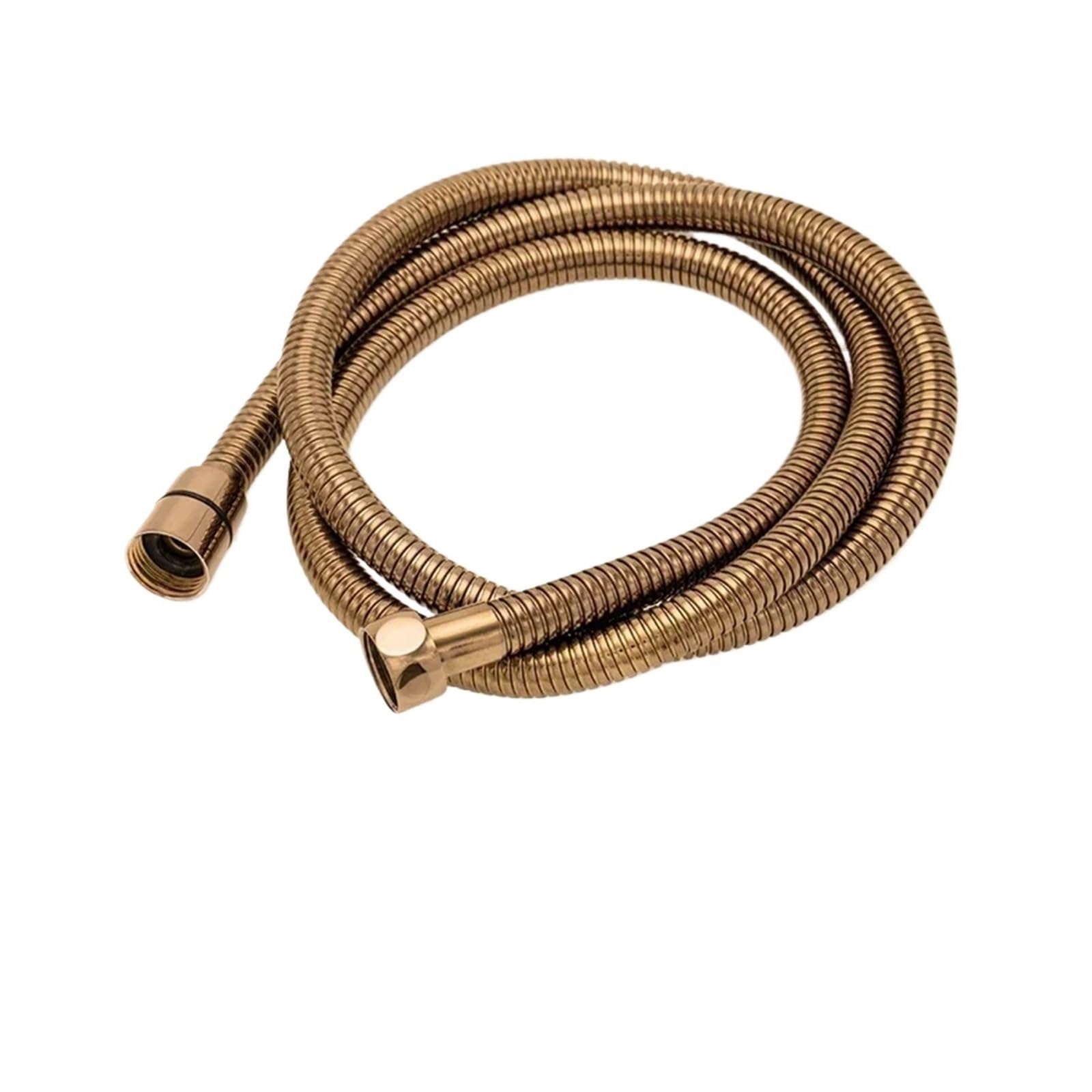 Flexible de douche en acier inoxydable G1/2 - Accessoire de plomberie flexible - Design rose poli - Facile à installer - Longueur 150 cm - Pour douche moderne