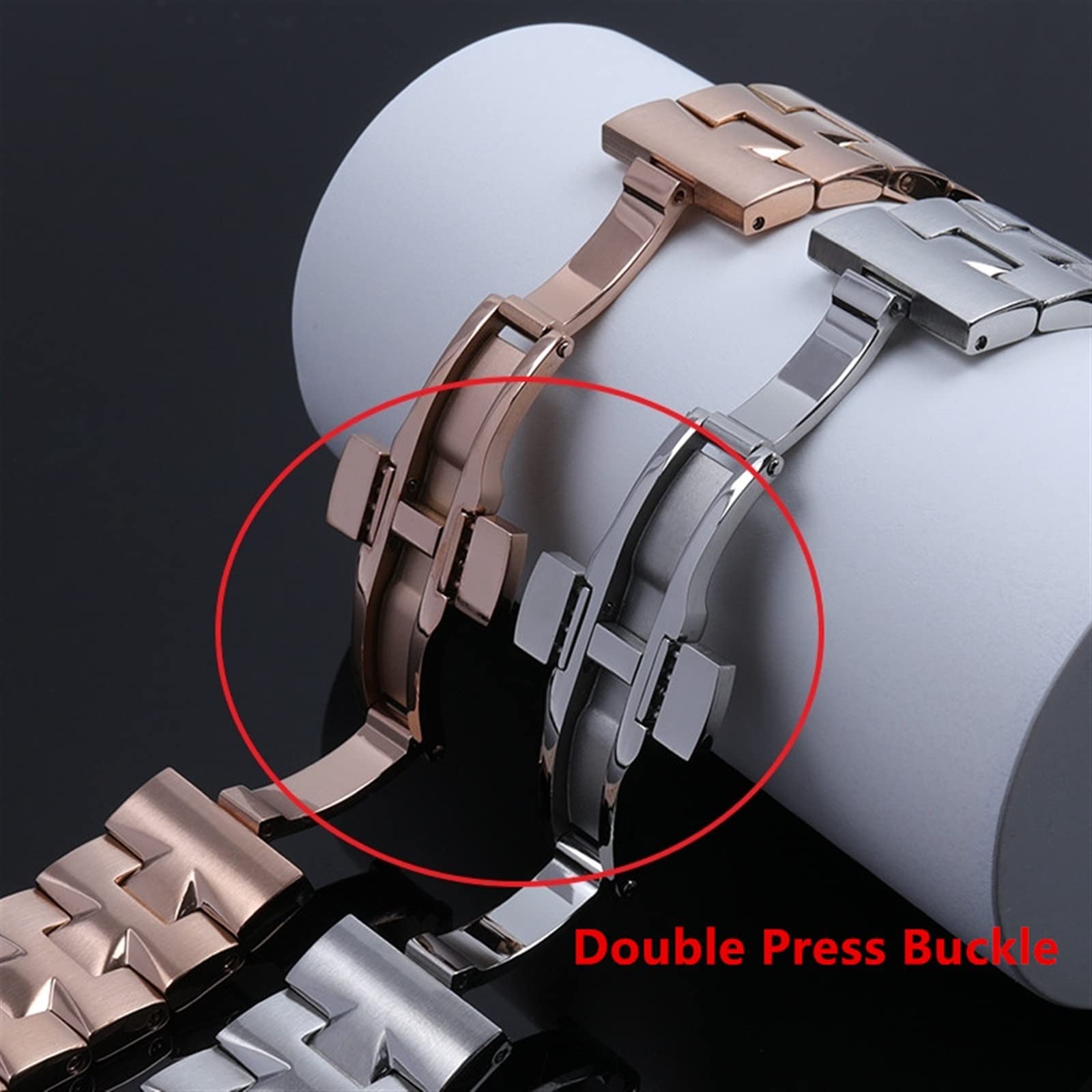 XMKT Correa de reloj de acero inoxidable de 24 mm, 7 mm, 8 mm, conexión de liberación rápida, para Vacheron Constantin, piezas de repuesto para el extranjero