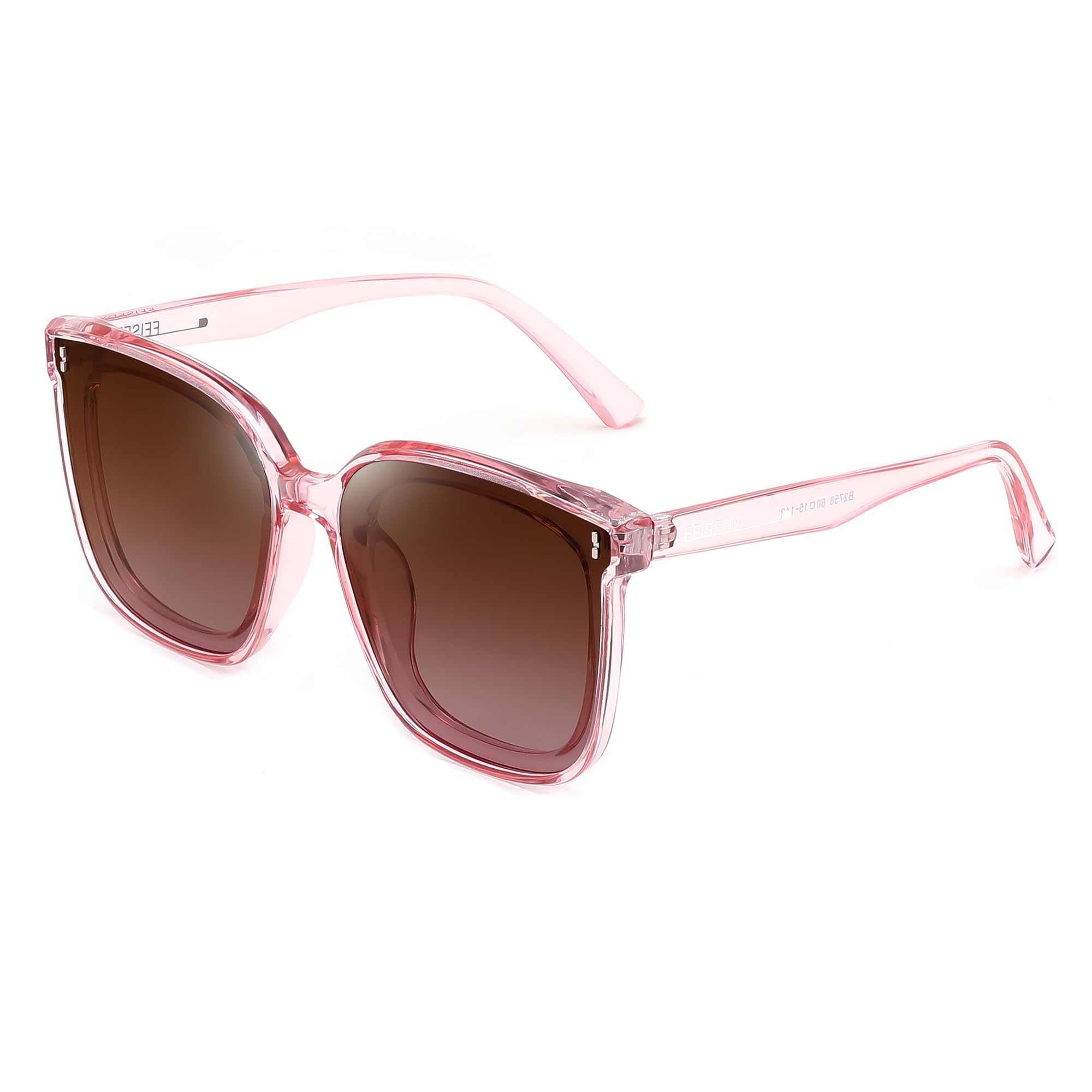 FEISEDY Women Men Oversized Vintage Polarized Sunglasses Square Trendy Classic Simple B2758