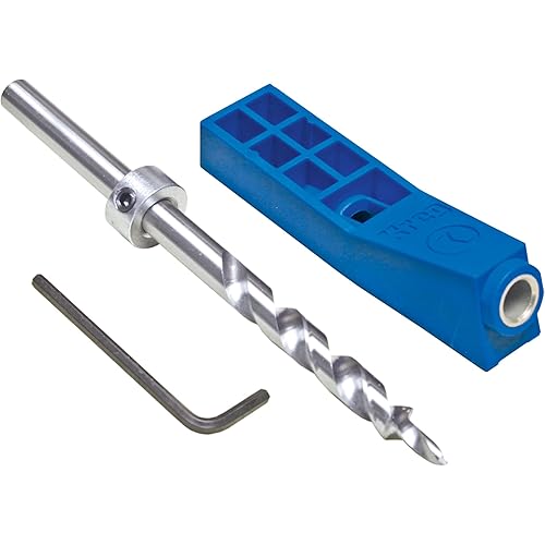 Kreg MKJKIT Mini Jig Kit - Simple, Compact Kreg Pocket-Hole Jig - Create Strong Joints Without Glue - For Tight Spaces & Small Projects - Holiday Home Improvement Gifts for Him