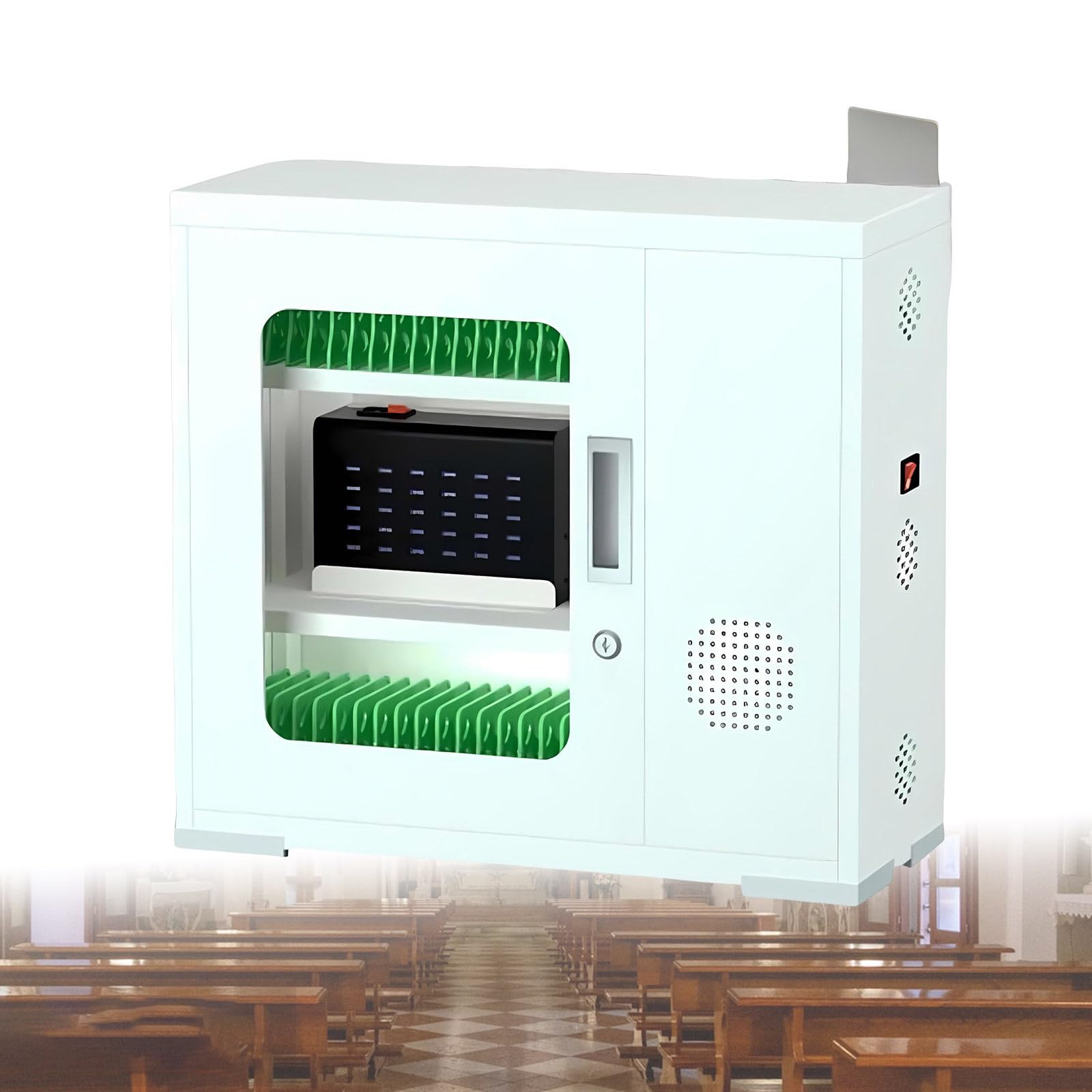 Estación De Carga Pública Para Teléfonos Y Armario Metálico Para Carga, Cargador De Pared Para Teléfonos Para Aeropuerto, Sala De Clase Y Oficina 60-Slots