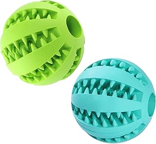 SunGrow 2 Pack Treat Dispensing Dog Toys, 2.75