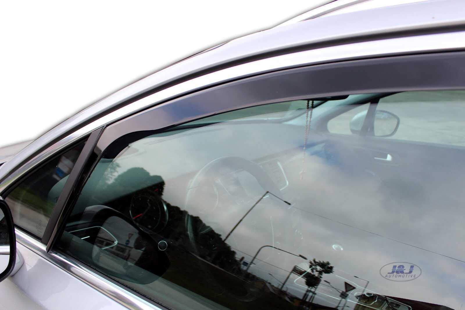 J&J AUTOMOTIVE Deflettori d'Aria per Peugeot 508 SW Wagon 2011-2018, Set da 4 Pezzi, Nero Fumé Oscurato Heko
