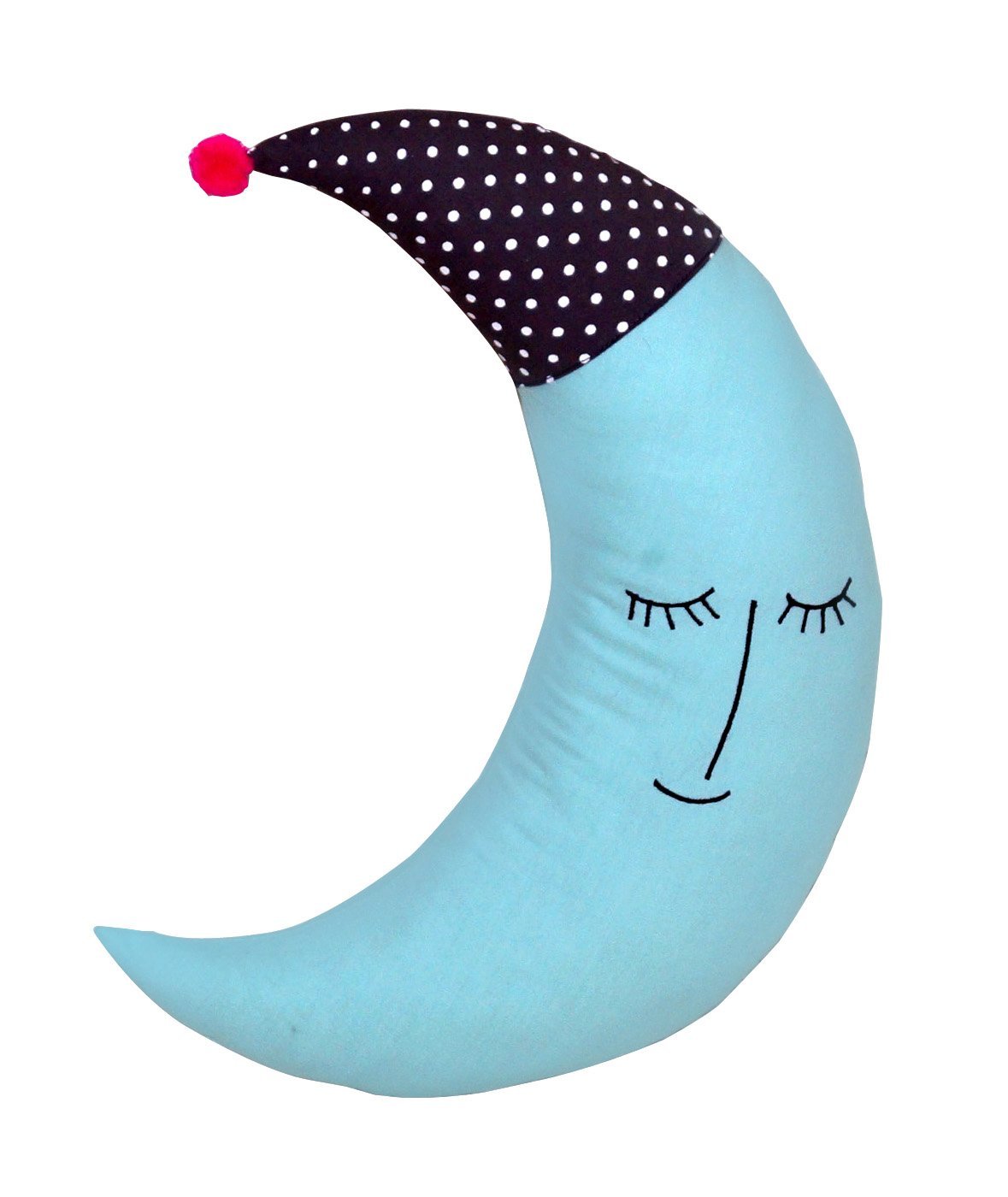 Oscar Home Shaped Soft Plush Baby Pillow for Kids Cute Cloud, Moon & Star with Embroidered Cotton Poly-Fiber Filling Cushion Set of 3 Multicolor (Star -16", Moon 13" Cloud 15" & Drop 13") 1