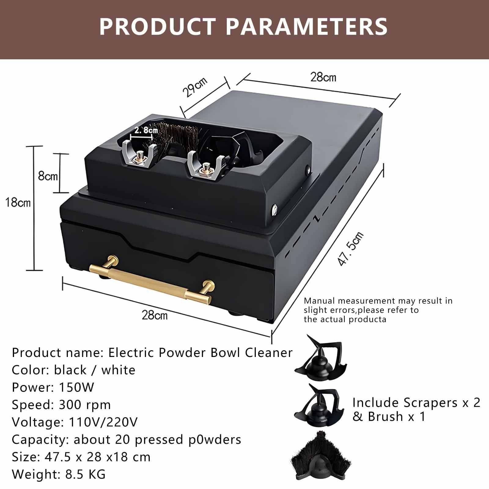 Limpiador De Portafiltros De Café Comercial, Limpiador Automático De Posos De Café, Limpiador Profesional De Portafiltros, 150W, Caja De Escorias De Cajón Gran Capacidad, Extraíble