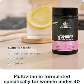 Ancient Nutrition Multivitamin for Women, Multi Women\'s, Vitamin D, C, B12, Zinc, Magnesium, Supports Healthy Immune System and Bone Health, 90 Ct