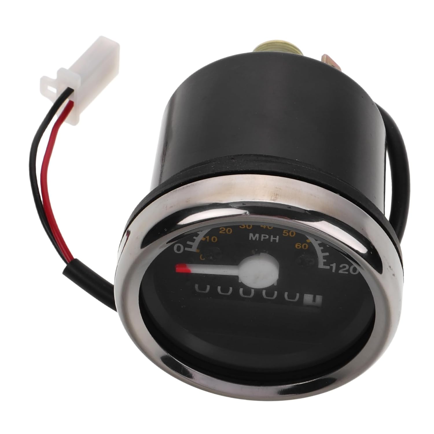 Cabilock 4pcs Motorcycle Tachometer Dual Scale Speedometer Mechanical Gauge for Motorbike Easy to Install Accurate Speed and Engine Monitoring for Environments