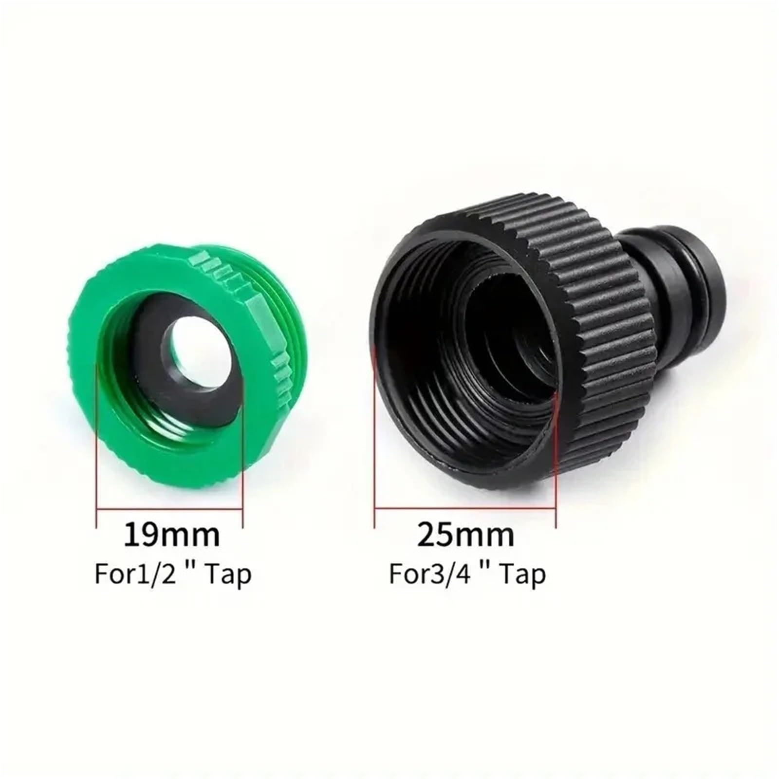 Set di adattatori di accoppiamento ABS con connettore rapido for Tubo da Giardino Doppio Maschio da 1/2".