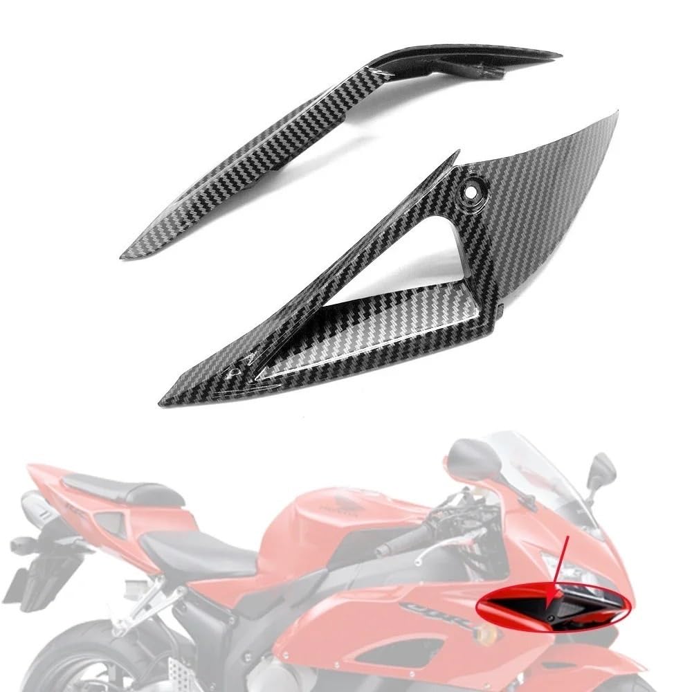 Pasuje do CBR1000RR CBR 1000RR 2004 2005 Hydro zanurzone wykończenie z włókna węglowego przednia boczna osłona nosa reflektor Panel Fairing Włókna Boczne Owiewki Winglets