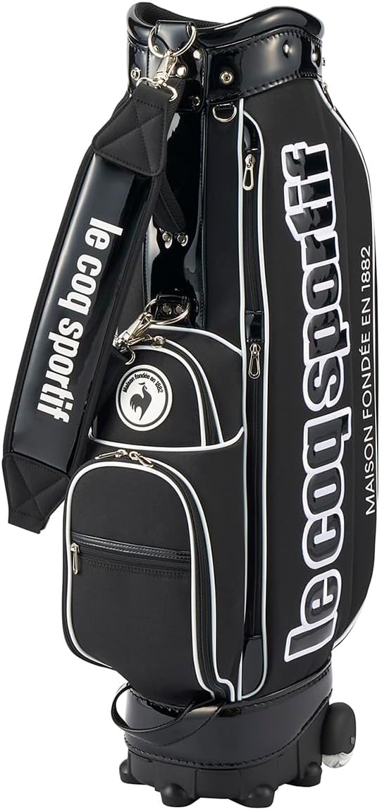 le coq sportif - キャディバッグ ルコックスポルティフ　キャスター付（美品） le coq sportif GOLF 公式 ルコックスポルティフ ゴルフ