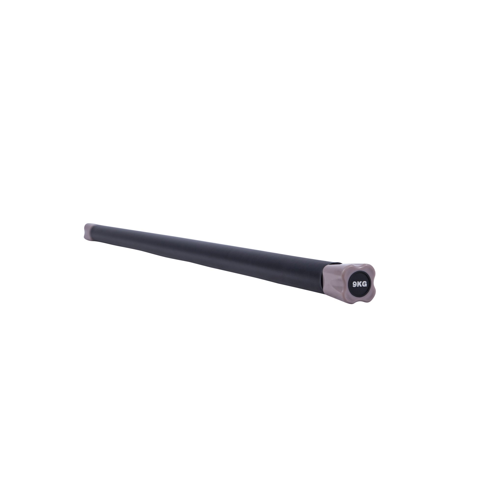 GORILLA SPORTS® Aerobic Weight Bar - 1kg, 2kg, 3kg, 4kg, 5kg, 6kg, 7kg, 8kg, 9kg, 10kg, Non-Slip, Rubber Coating, Steel, Colour Coded - Body Core Bar, Weighted Bars, Strength & Balance (9 kg)
